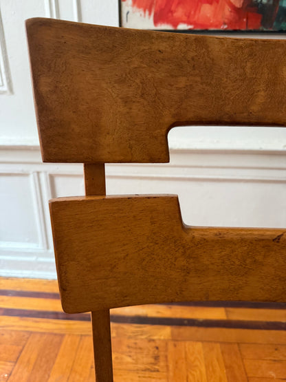 pair of early mid century dining chairs by Temple Stuart
