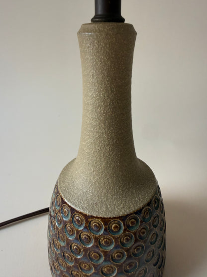 1970s stoneware table lamp by Einar Johansen for Søholm