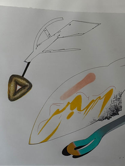 Vintage Abstract Original Drawing by Rodger LaPelle