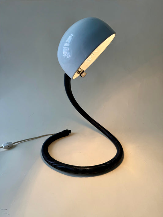 Vintage White Snake Table or Desk Lamp