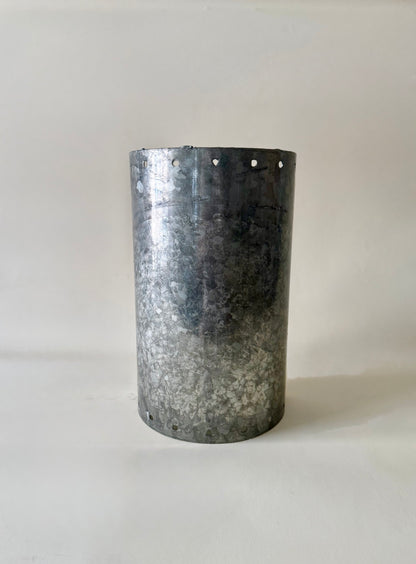 Vintage 1980s Ron Reek Galvanized Steel Wall Sconce