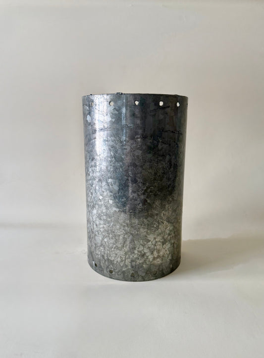 Vintage 1980s Ron Reek Galvanized Steel Wall Sconce