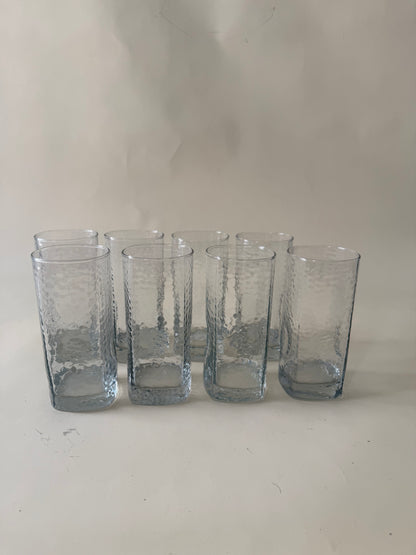 Vintage Libbey Ice Glass Crisa Tumblers