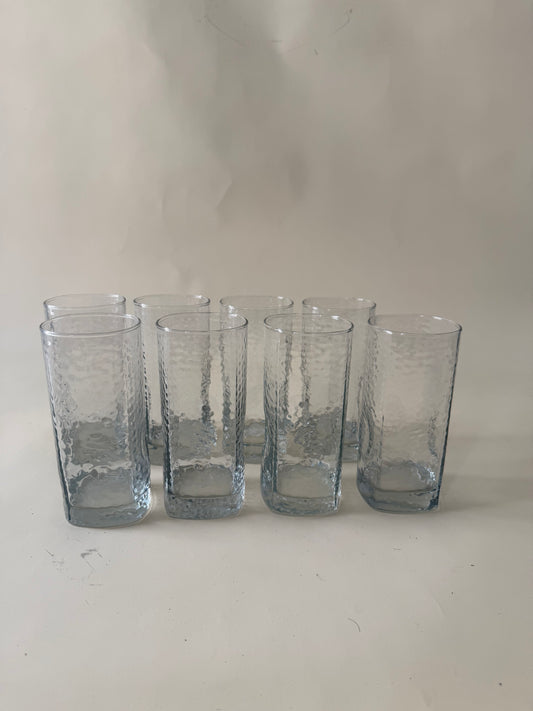Vintage Libbey Ice Glass Crisa Tumblers