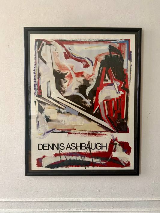 vintage Dennis Ashbaugh signed and number lithograph exhibition poster