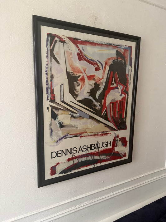 vintage Dennis Ashbaugh signed and number lithograph exhibition poster