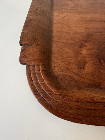 plywood molded art deco wood tray by toastmaster