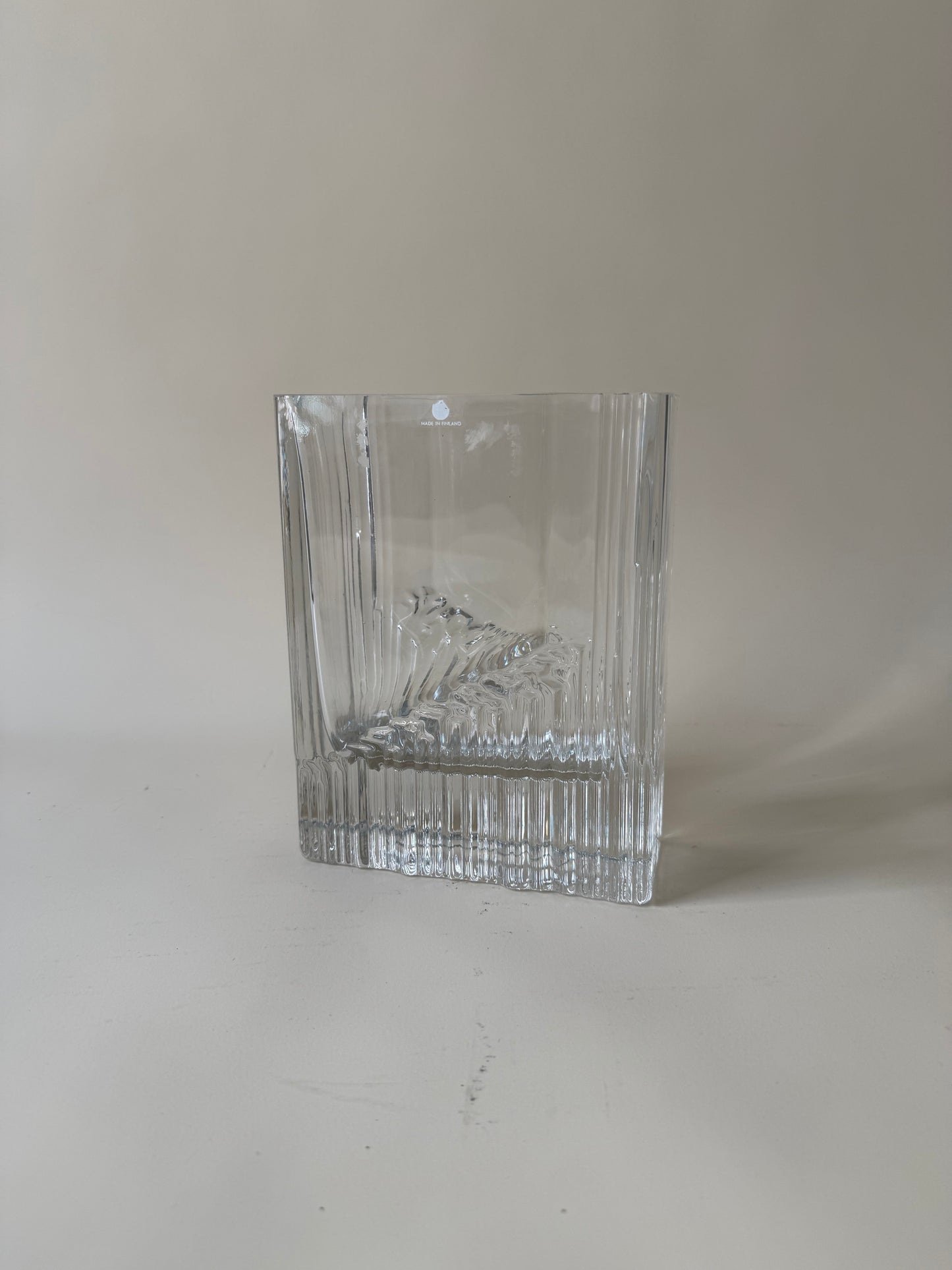 Iittala of Finland sointu crystal glass designed by Tapio Wirkkala