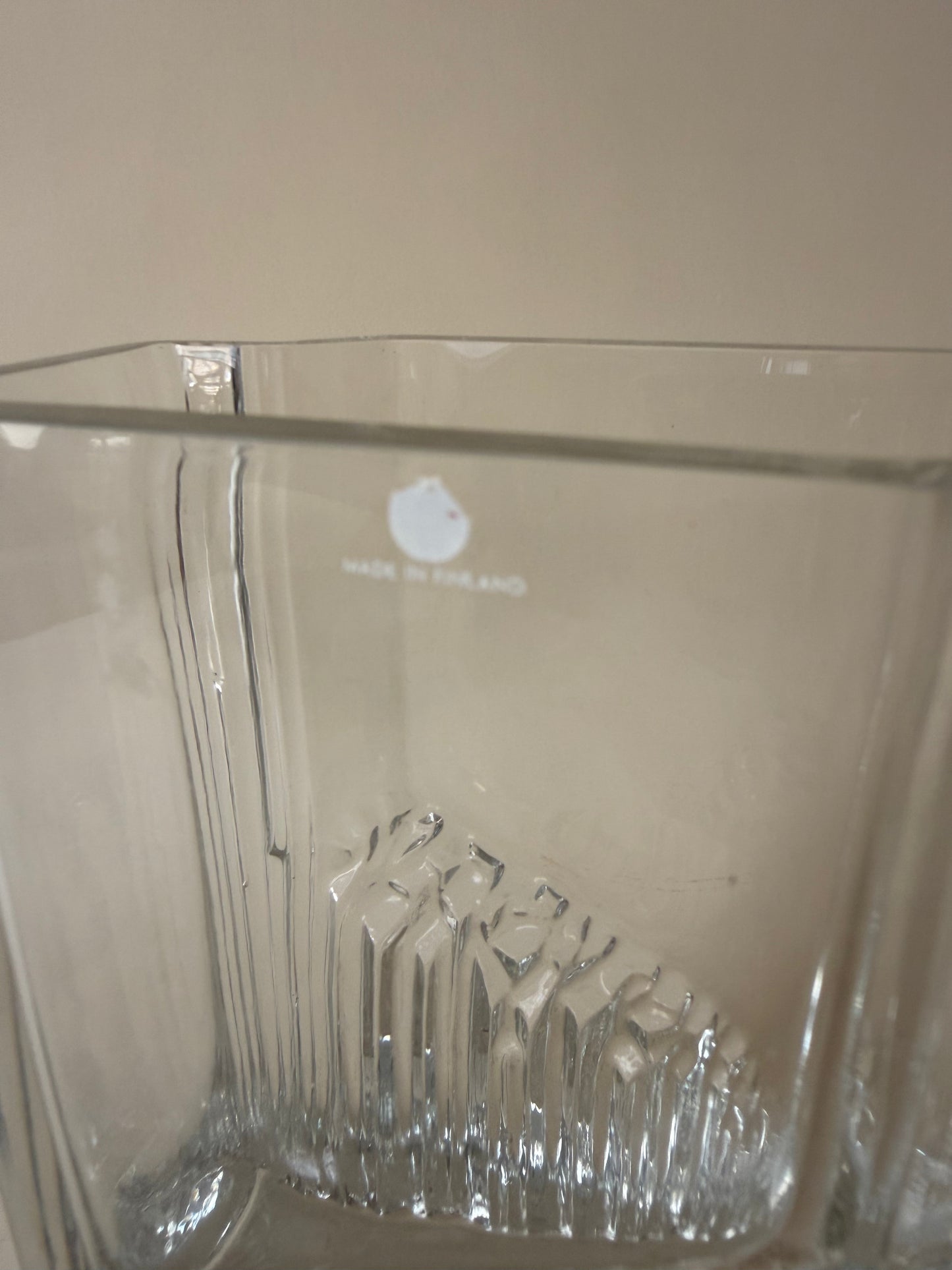 Iittala of Finland sointu crystal glass designed by Tapio Wirkkala