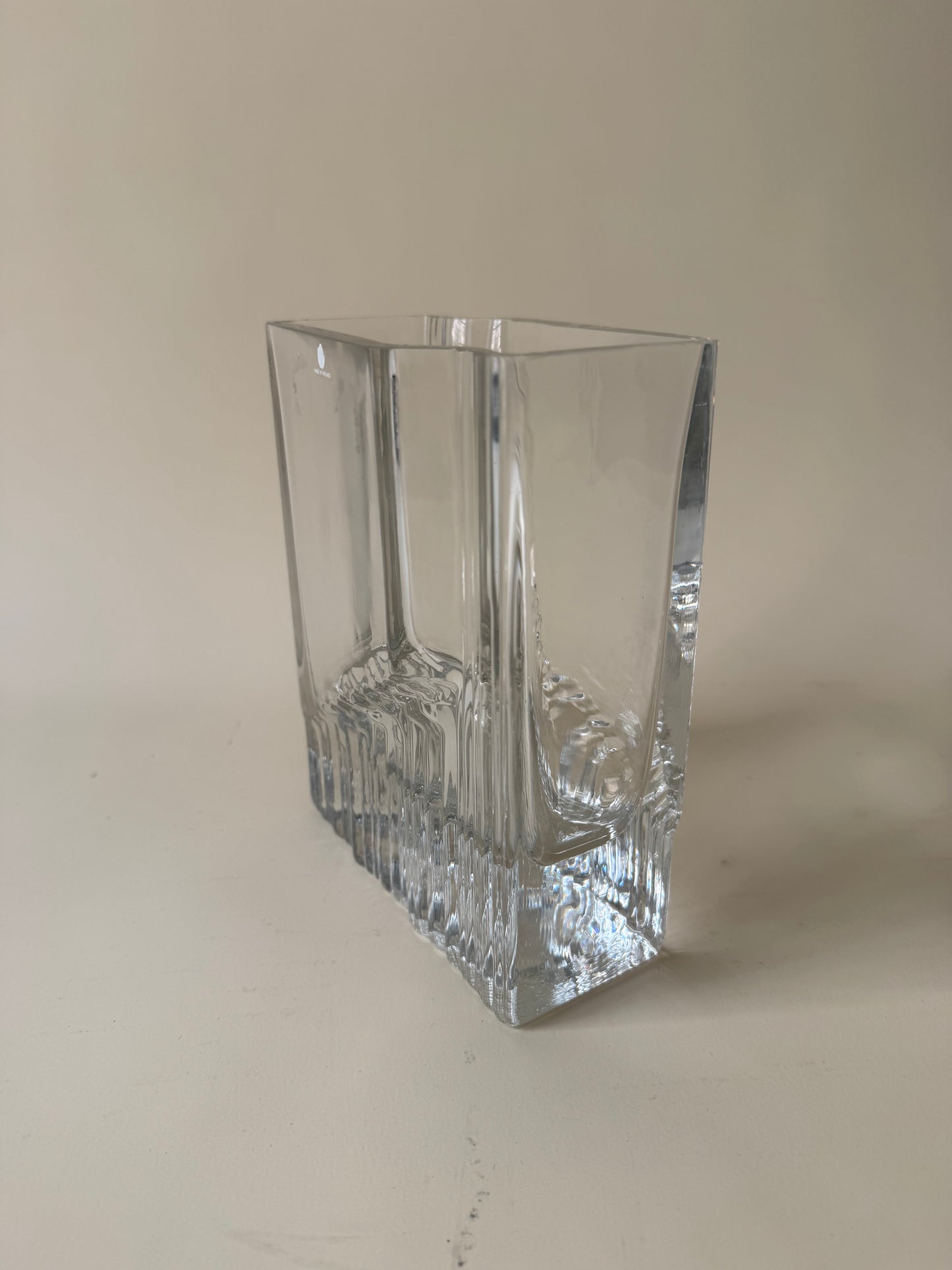 Iittala of Finland sointu crystal glass designed by Tapio Wirkkala