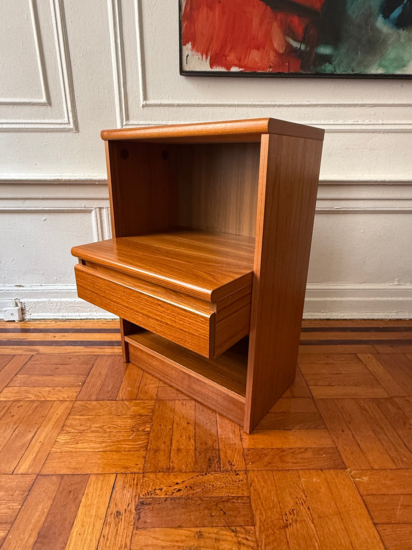 Danish 1970s single teak nightstand
