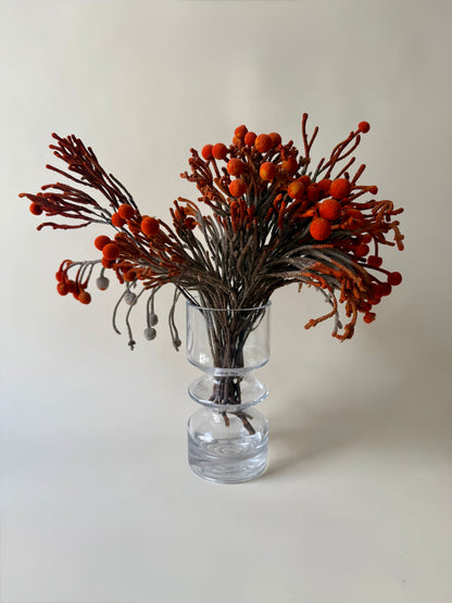 Finnish "hoop' glass vase designed by Tamara Aladin for Riihimäen Lasi Oy