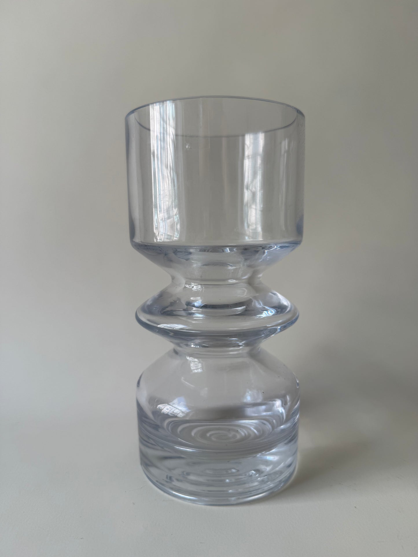 Finnish "hoop' glass vase designed by Tamara Aladin for Riihimäen Lasi Oy