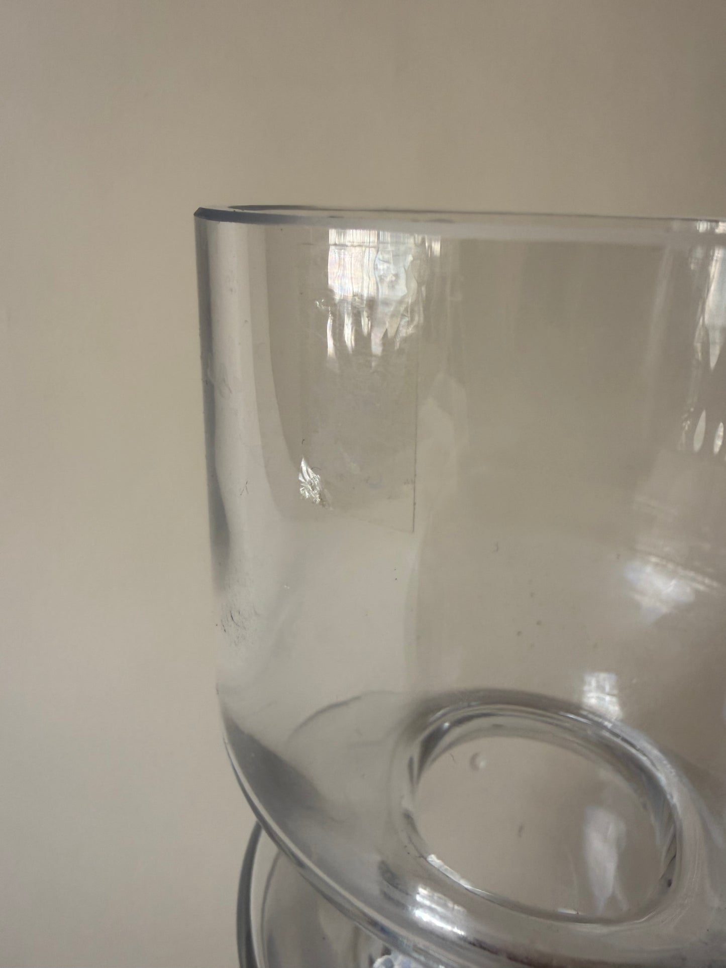 Finnish "hoop' glass vase designed by Tamara Aladin for Riihimäen Lasi Oy