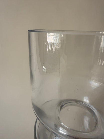 Finnish "hoop' glass vase designed by Tamara Aladin for Riihimäen Lasi Oy
