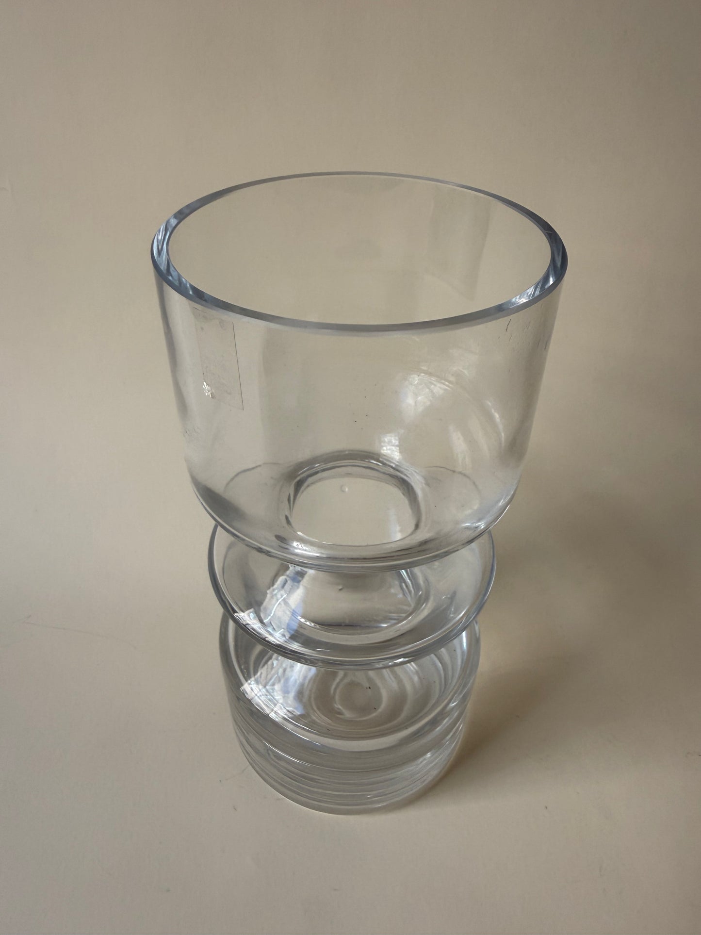 Finnish "hoop' glass vase designed by Tamara Aladin for Riihimäen Lasi Oy
