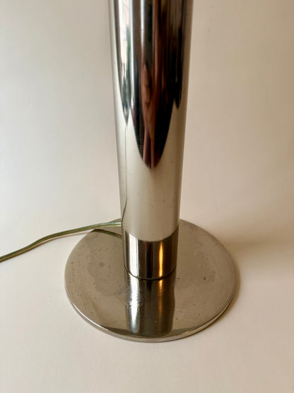 1970s Chrome Space Age Mushroom Lamp Designed by Robert Sonneman for the Laurel Lamp Company