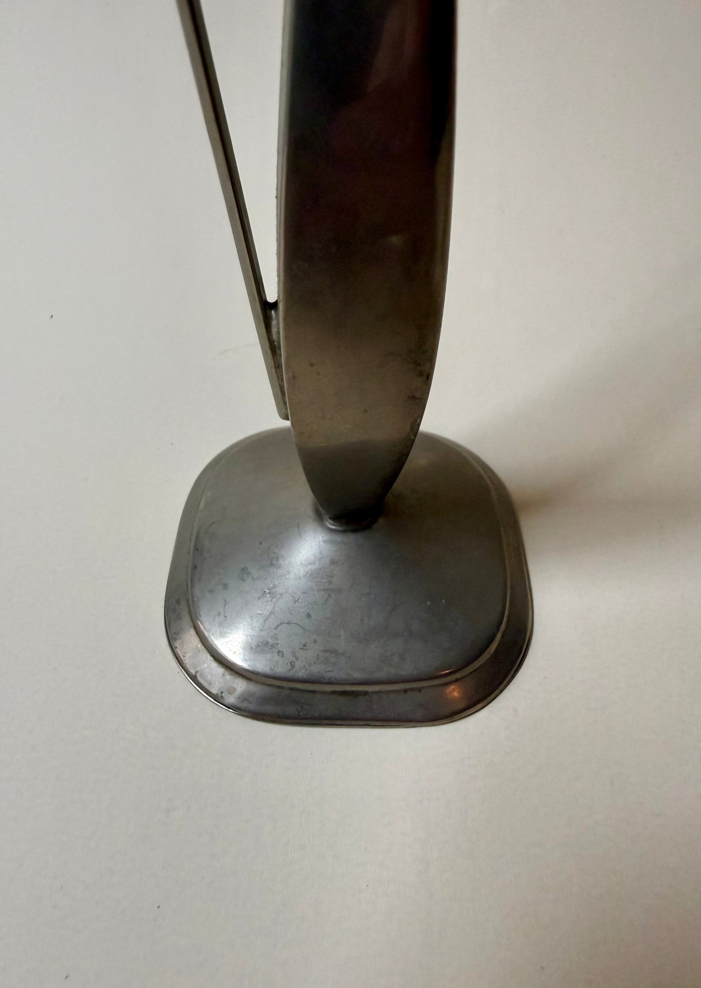 mid century modernist silver plated bud vase