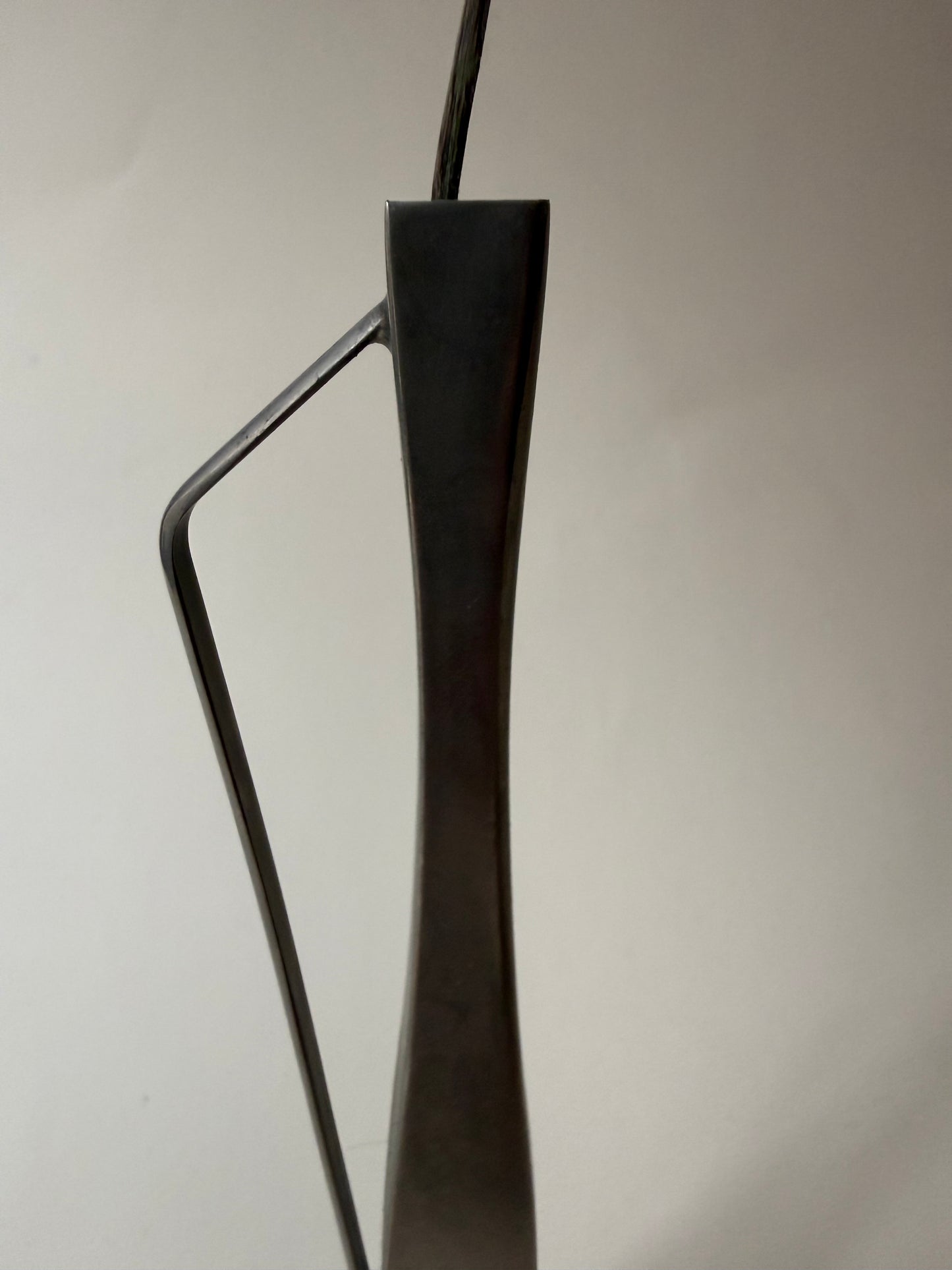 mid century modernist silver plated bud vase