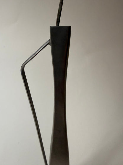 mid century modernist silver plated bud vase