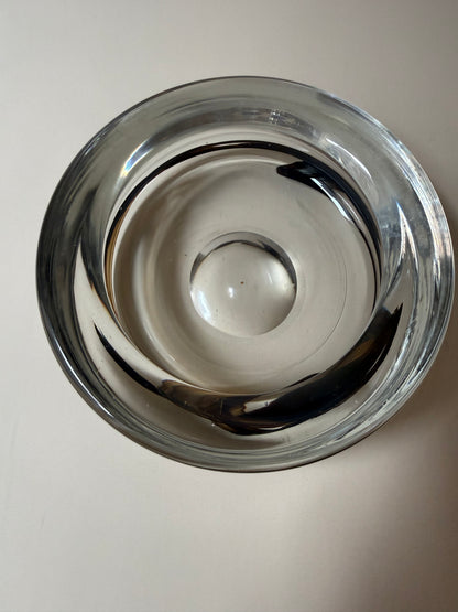 holmegaard hand blown glass catch-all designed by Michael Bang