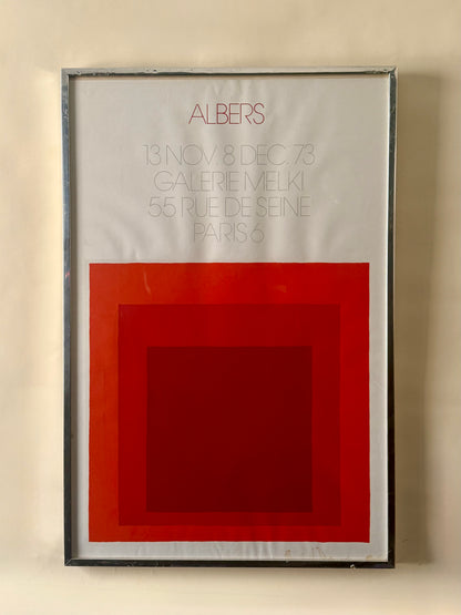 original Josep Albers exhibition poster from 1973