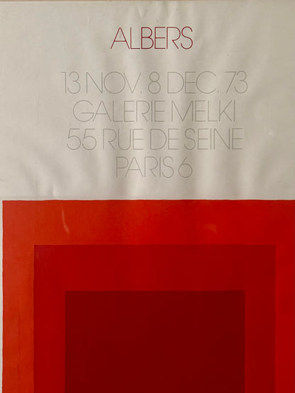 original Josep Albers exhibition poster from 1973