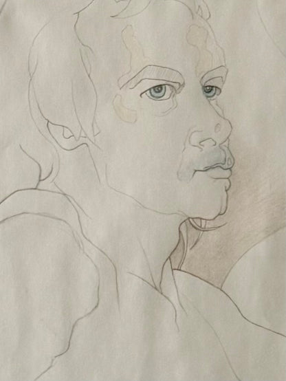 original pencil drawing by Robert Fay Doane from 1988