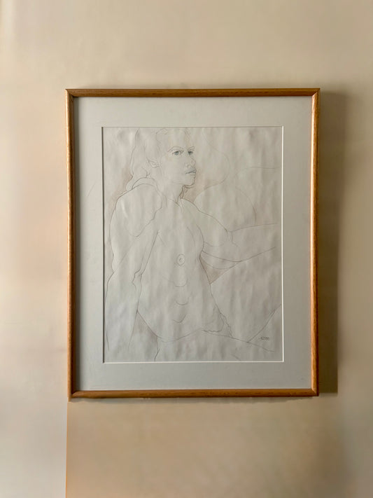 original pencil drawing by Robert Fay Doane from 1988