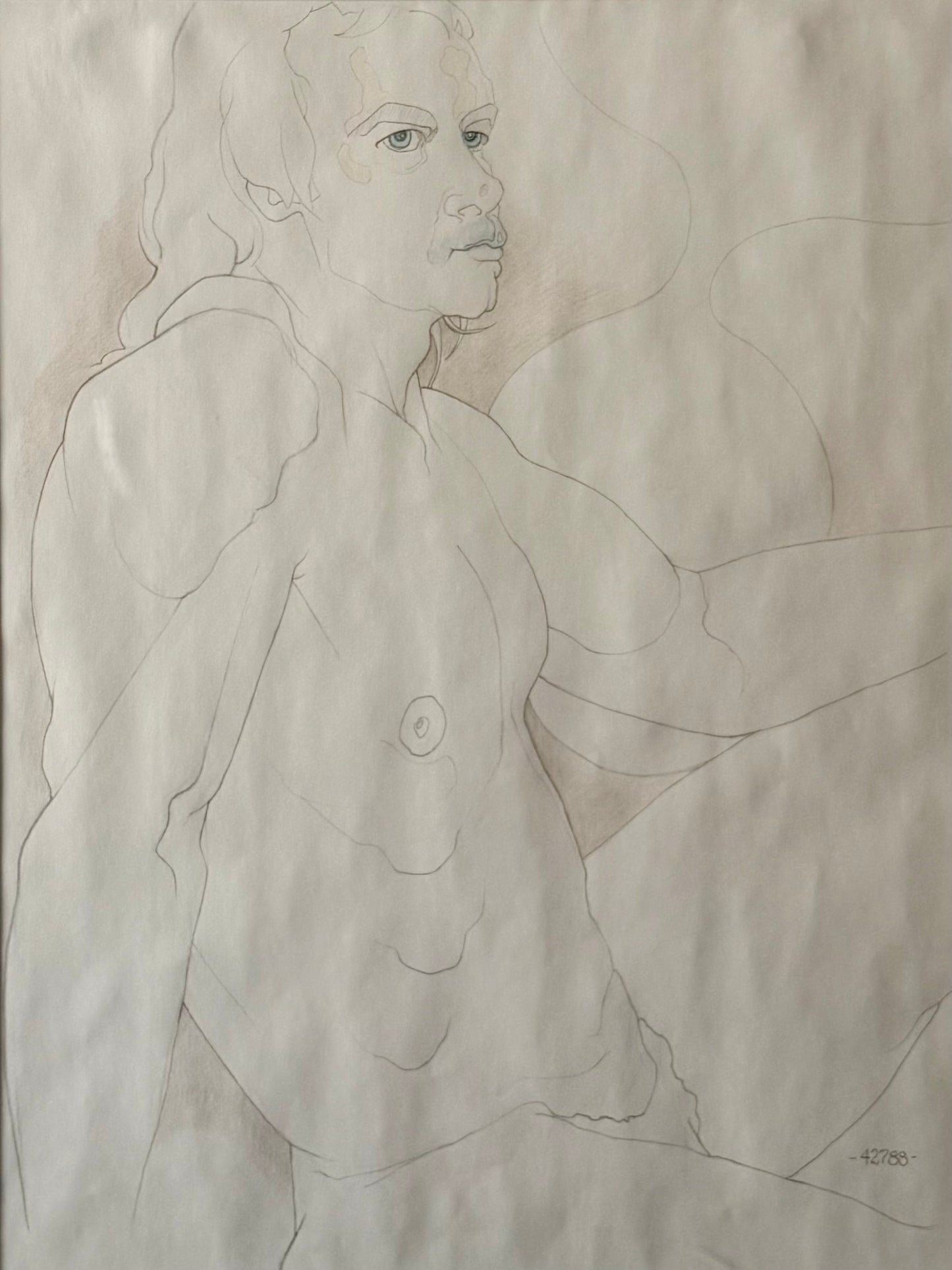 original pencil drawing by Robert Fay Doane from 1988