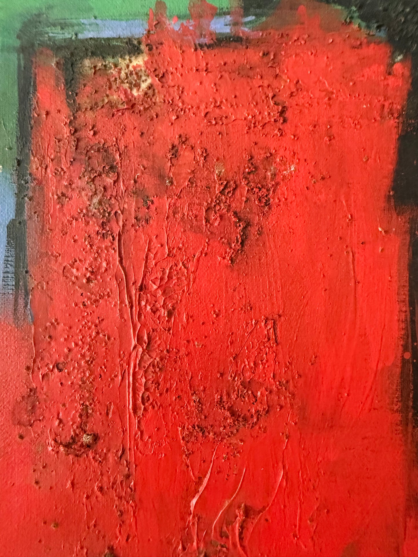 small bold colorful textural contemporary abstract painting