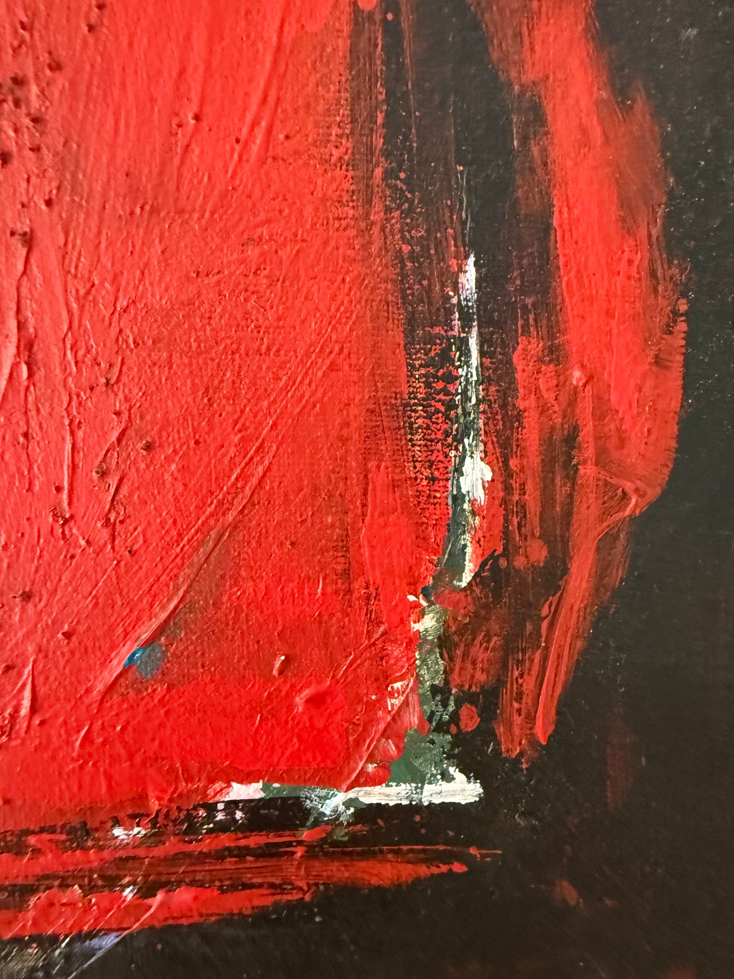 small bold colorful textural contemporary abstract painting