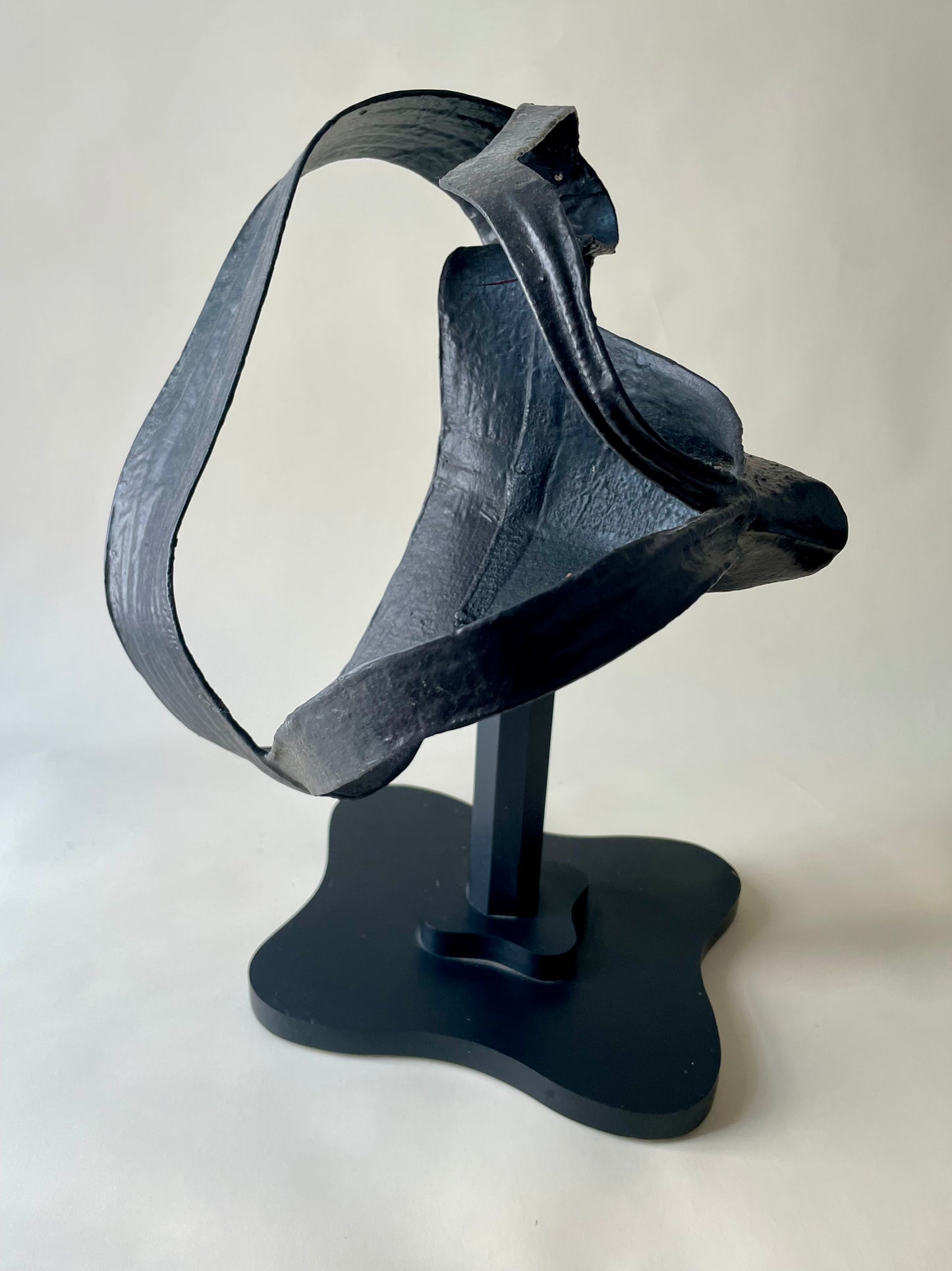 vintage life size jock strap black sculpture by Francine C Fineman