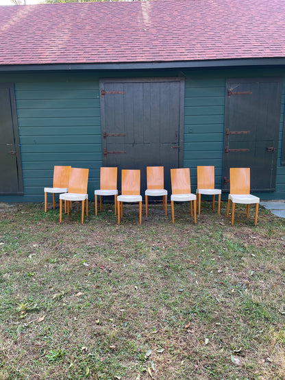 set of 8 mrs. trip chairs by Phillipe Starck for Kartell from the late 1990s
