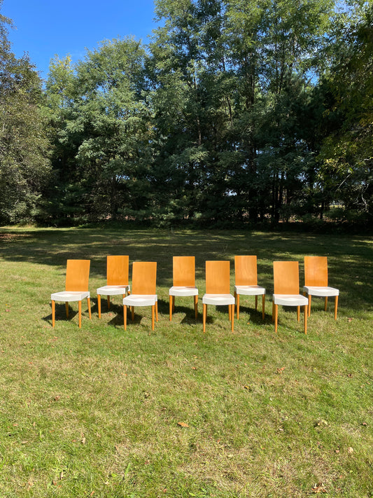 set of 8 mrs. trip chairs by Phillipe Starck for Kartell from the late 1990s