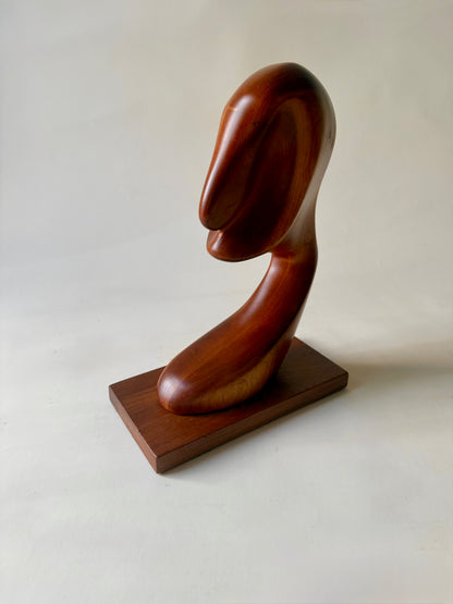 vintage abstract figural bust by Jerald Starr from 1977